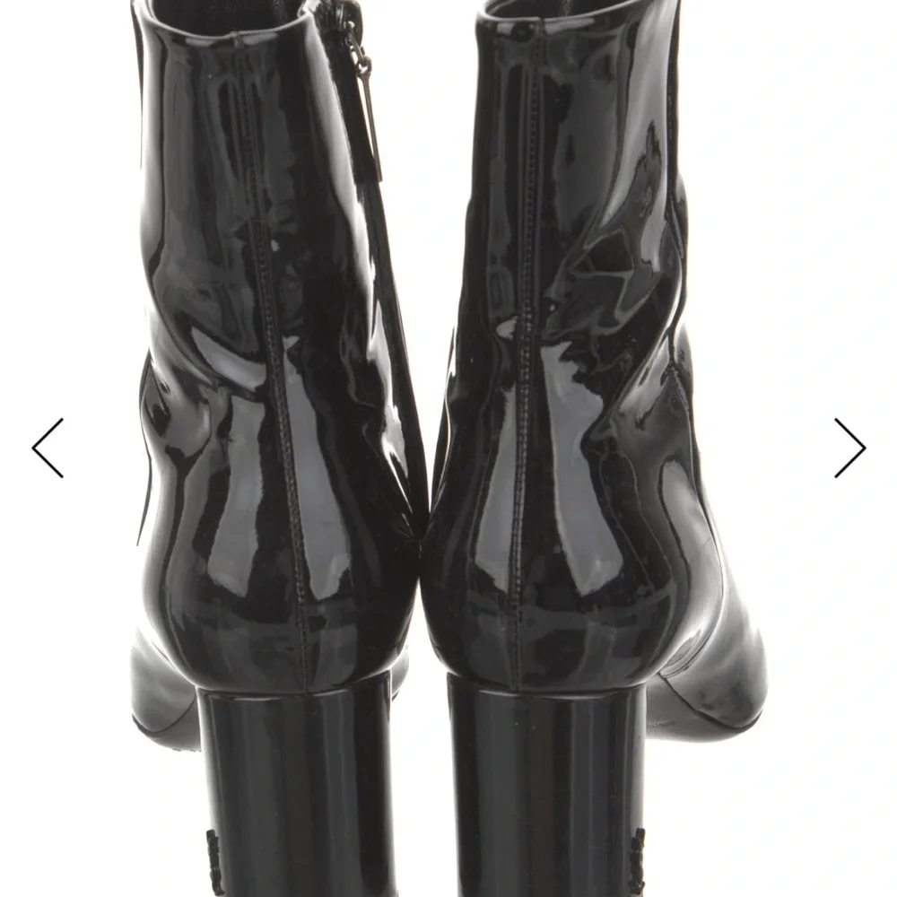 Saint Laurent patent leather Black Heeled Boots - Picture 4 of 6